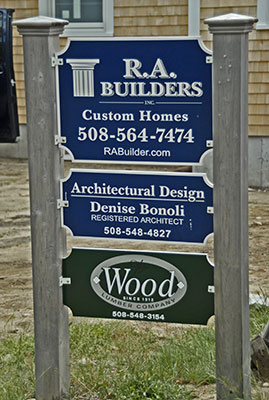 Cape Cod home under construction